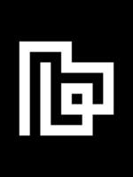 pb monograma logo vector