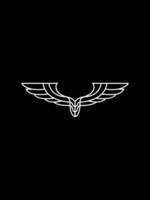 halcón línea logo vector