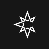 minimalista estrella logo vector