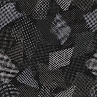 Seamless gray camouflage pattern with random scattered overlapping tulle pieces, patches. Mesh structure. Random composition. For apparel, fabric, textile, sport goods Grunge texture vector