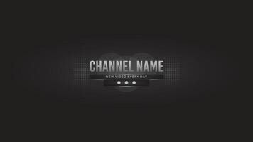 modern channel art Banner ready  design custom editable template with awesome layouts, abstract background design for channel art with creative elements, and beautiful background vector