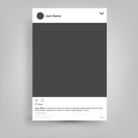 Social Network Posting Frame Isolated with Place For Text, Easy to Edit, Vector Illustration