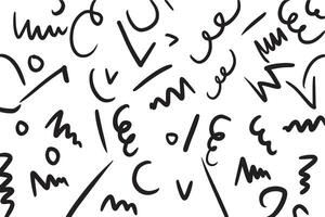 Hand drawn doodles style of simple scribble design pattern vector EPS 10