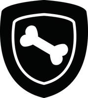 Strong healthy bones icon. Bone protection sign. Bones strength symbol. flat style. vector