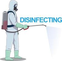 illustration of virus disinfecting vector