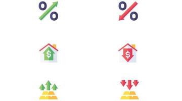 set of different arrows and business, financial and daily use arrows vector art icons