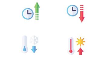 set of different arrows and business, financial and daily use arrows vector art icons