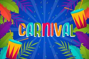 carnival background illustration vector design in gradient style