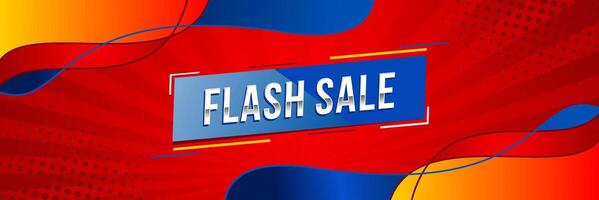 Red Flash Sale Banner vector