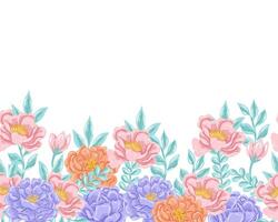 Purple and Pink Rose Flower Background vector