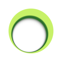 grön cirkel skugga ram png