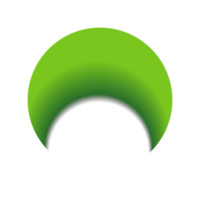 Green Circle Shadow Frame png