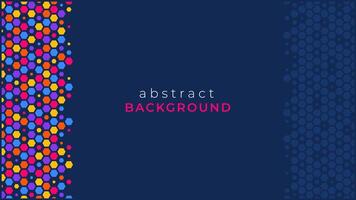 Abstract Geometric Background with Hexagon Element vector