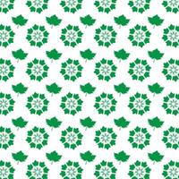 hand draw floral seamless pattern of green leaves Spring Blossom Vector Design on a white background