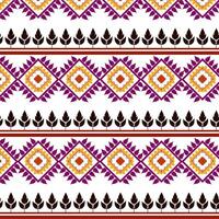 tribal tradicional tela batik étnico de ikat floral sin costura modelo de verde hojas primavera geométrico repitiendo vector diseño en un blanco antecedentes