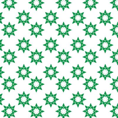 hand draw floral seamless pattern of green leaves Spring Blossom Vector Design on a white background