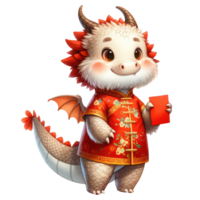 ai généré chinois Nouveau année dragon isolé. png