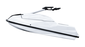 Side view white watercraft png