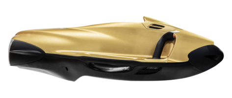 lado ver dorado submarino scooter png