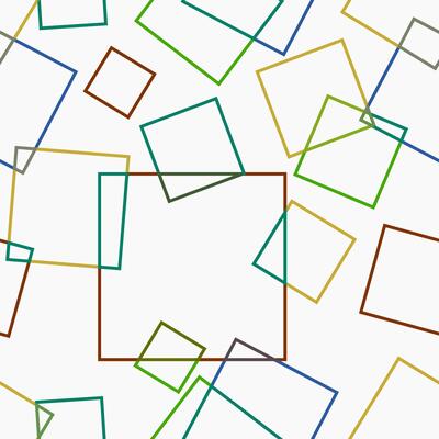 Editable Abstract Colorful Outline Style Rectangles Seamless Pattern for Creating Background and Decorative Element