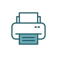 printer icon vector design template simple and clean