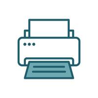 printer icon vector design template simple and clean