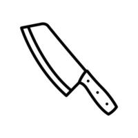 butcher knife icon vector design template simple and clean