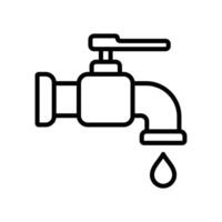 agua grifo icono vector diseño modelo sencillo y limpiar