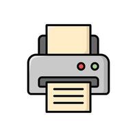 printer icon vector design template simple and clean