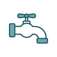 agua grifo icono vector diseño modelo sencillo y limpiar