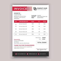 Professional Corporate Business Invoice Template Design, Elegant Business Stationery Design. vector