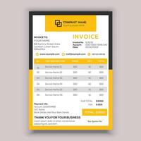 Business corporate creative invoice template. Business invoice for your business. vector