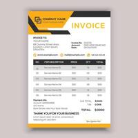 Professional Corporate Business Invoice Template Design, Elegant Business Stationery Design, Tax Form, Payment Bill. vector