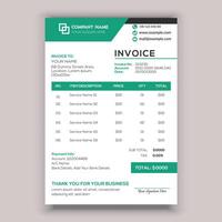 Professional Corporate Business Invoice Template Design, Elegant Business Stationery Design. vector