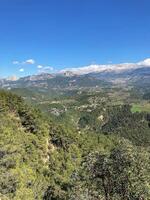 paisaje tazi cañón en manavgat, antalya, Turquía aéreo parte superior vista. foto