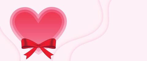 valentines day relationship and love banner with text space vector