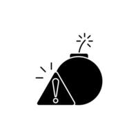 risk concept line icon. Simple element illustration. risk concept outline symbol design. vector