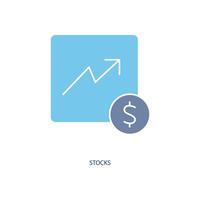 Stock concept line icon. Simple element illustration. Stock concept outline symbol design. vector