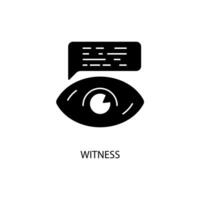 witness concept line icon. Simple element illustration. witness concept outline symbol design. vector