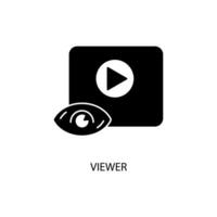 viewer concept line icon. Simple element illustration. viewer concept outline symbol design. vector