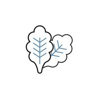 kale concept line icon. Simple element illustration. kale concept outline symbol design. vector