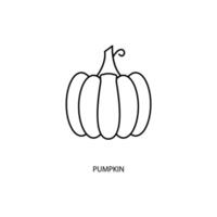 pumpkin concept line icon. Simple element illustration. pumpkin concept outline symbol design. vector