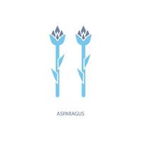 asparagus concept line icon. Simple element illustration. asparagus concept outline symbol design. vector