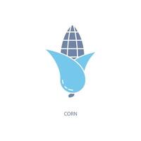 Corn concept line icon. Simple element illustration. Corn concept outline symbol design. vector