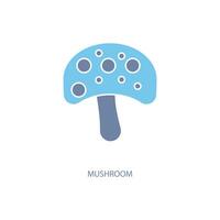 mushroom concept line icon. Simple element illustration. mushroom concept outline symbol design. vector