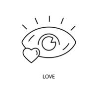 love concept line icon. Simple element illustration. love concept outline symbol design. vector