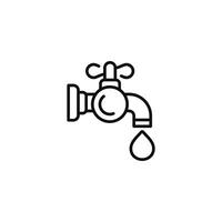 Faucet icon isolated on white background vector