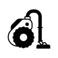 Vacuum Cleaner icon. black fill icon vector