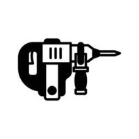 Demolition Hammer icon. black fill icon vector