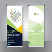 Business banner roll up set standee banner. modern banner. template. vector